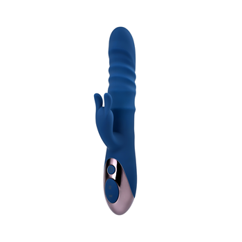 The Ringer - Stotende rabbit vibrator (Blauw)